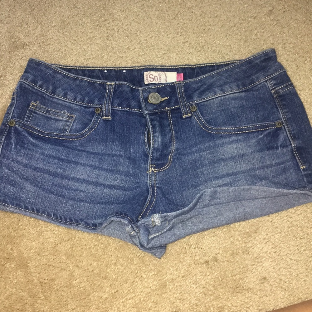 So Blue Jean Shorts